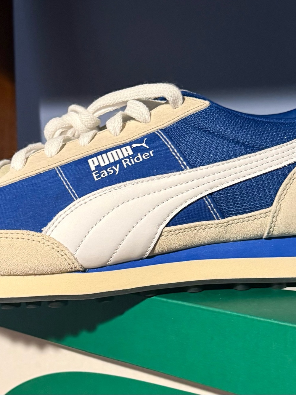 Puma Easy Rider Blue & Cream Casual Sneaker